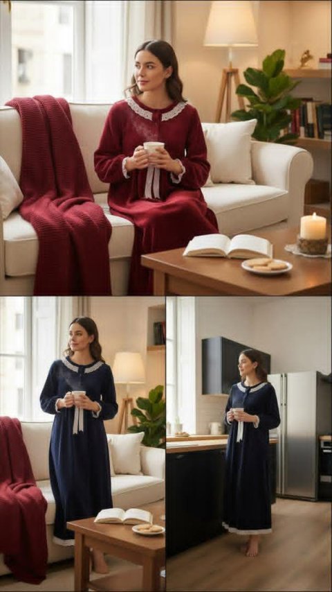 قميص مخمل طويل 4