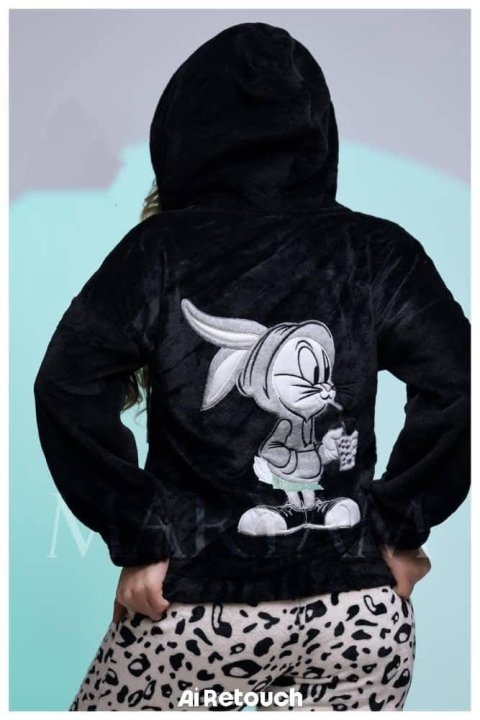 بيجاما فرو بنقشة بنطال تايغر