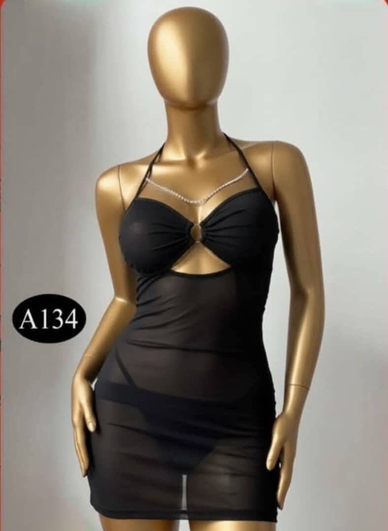 قميص نسائي قصير شفاف