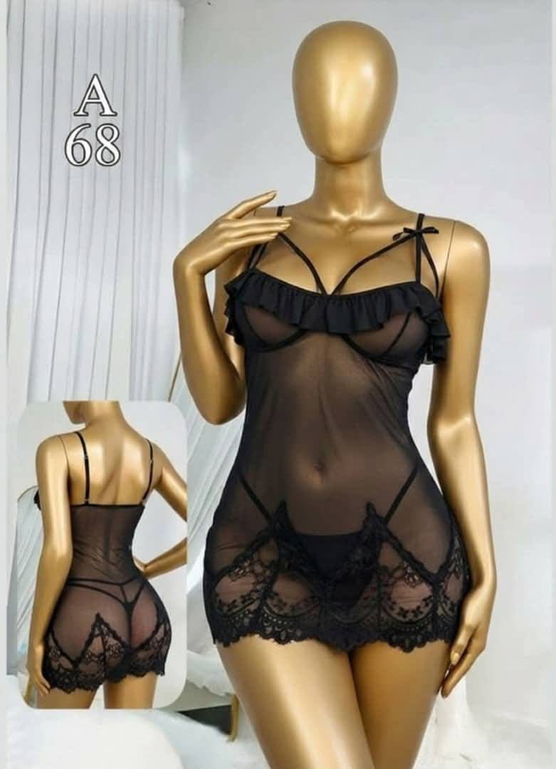 قميص نسائي قصير شفاف