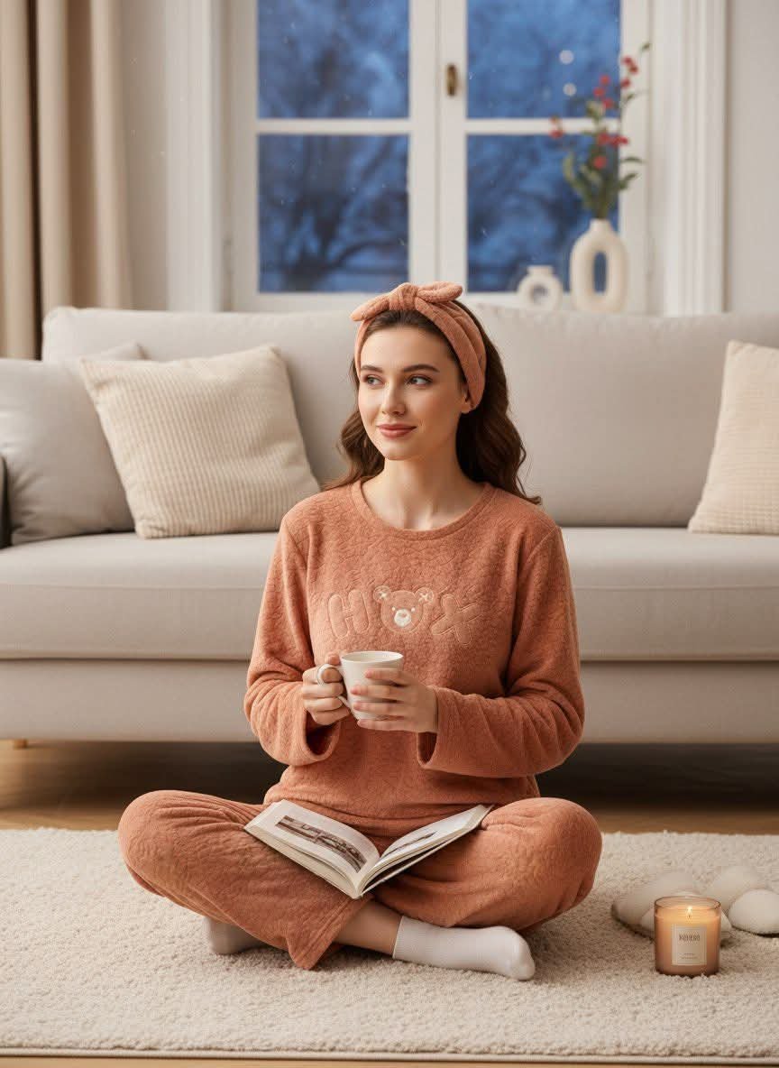 بيجاما مخمل ناعمة