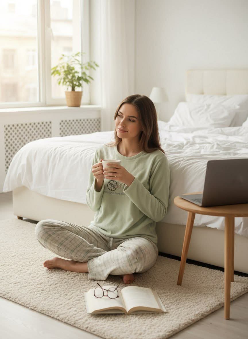 بيجاما مخمل ناعمة