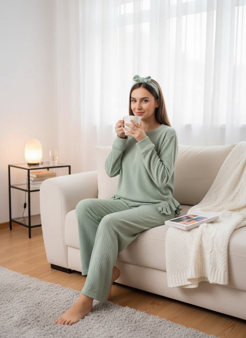 بيجاما مخمل للبيت