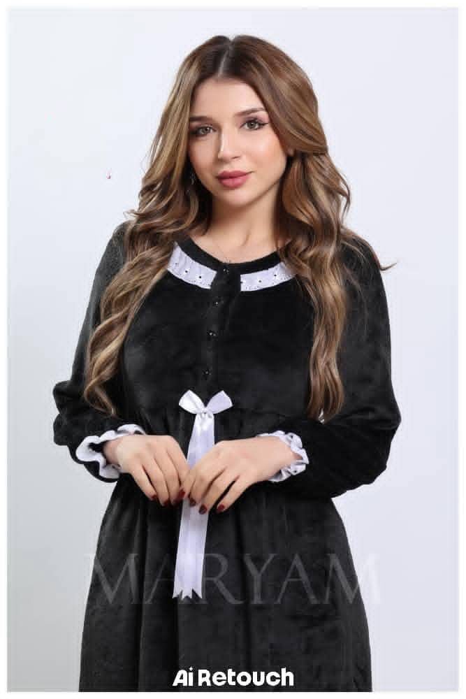 قميص مخمل طويل