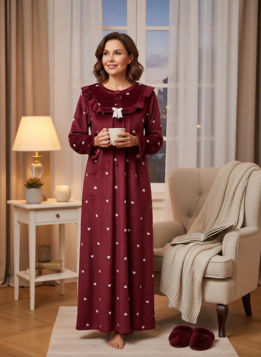 قميص مخمل طويل