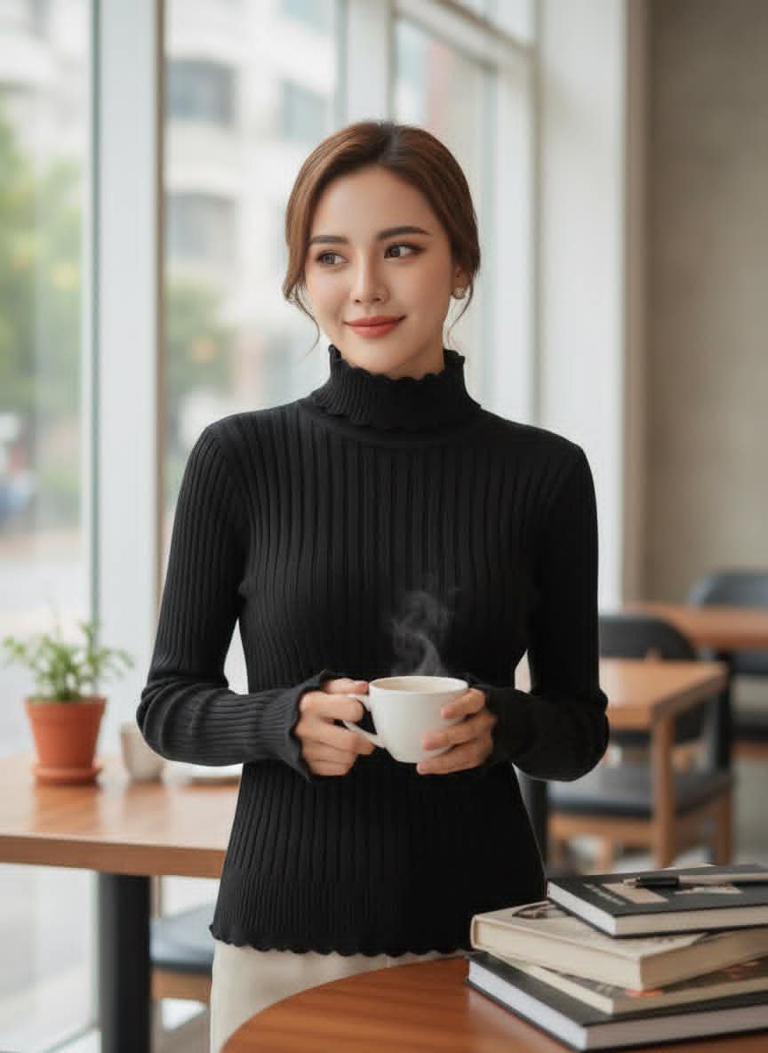 بلوزة قطن مصوف