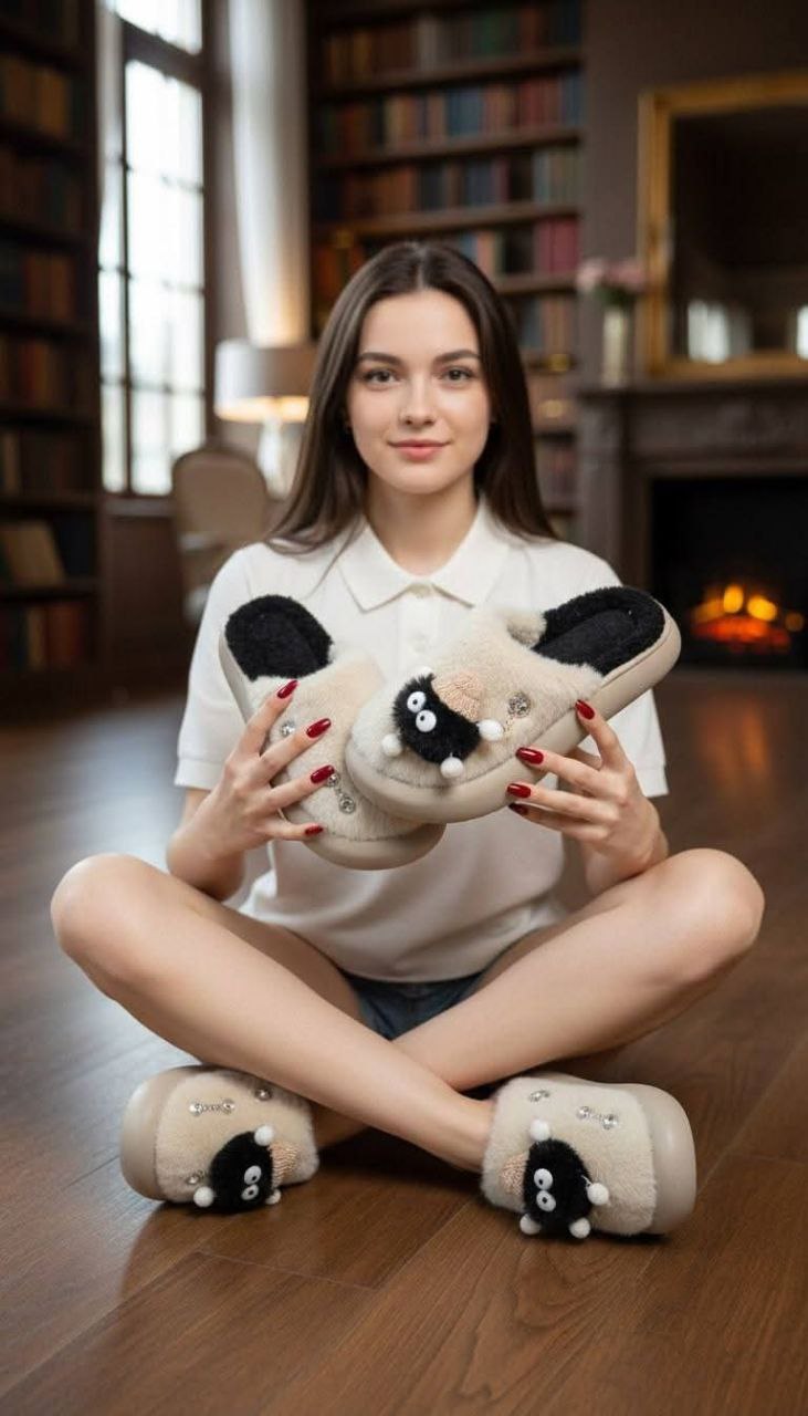 سليبرات فرو منزلية للصبايا 4