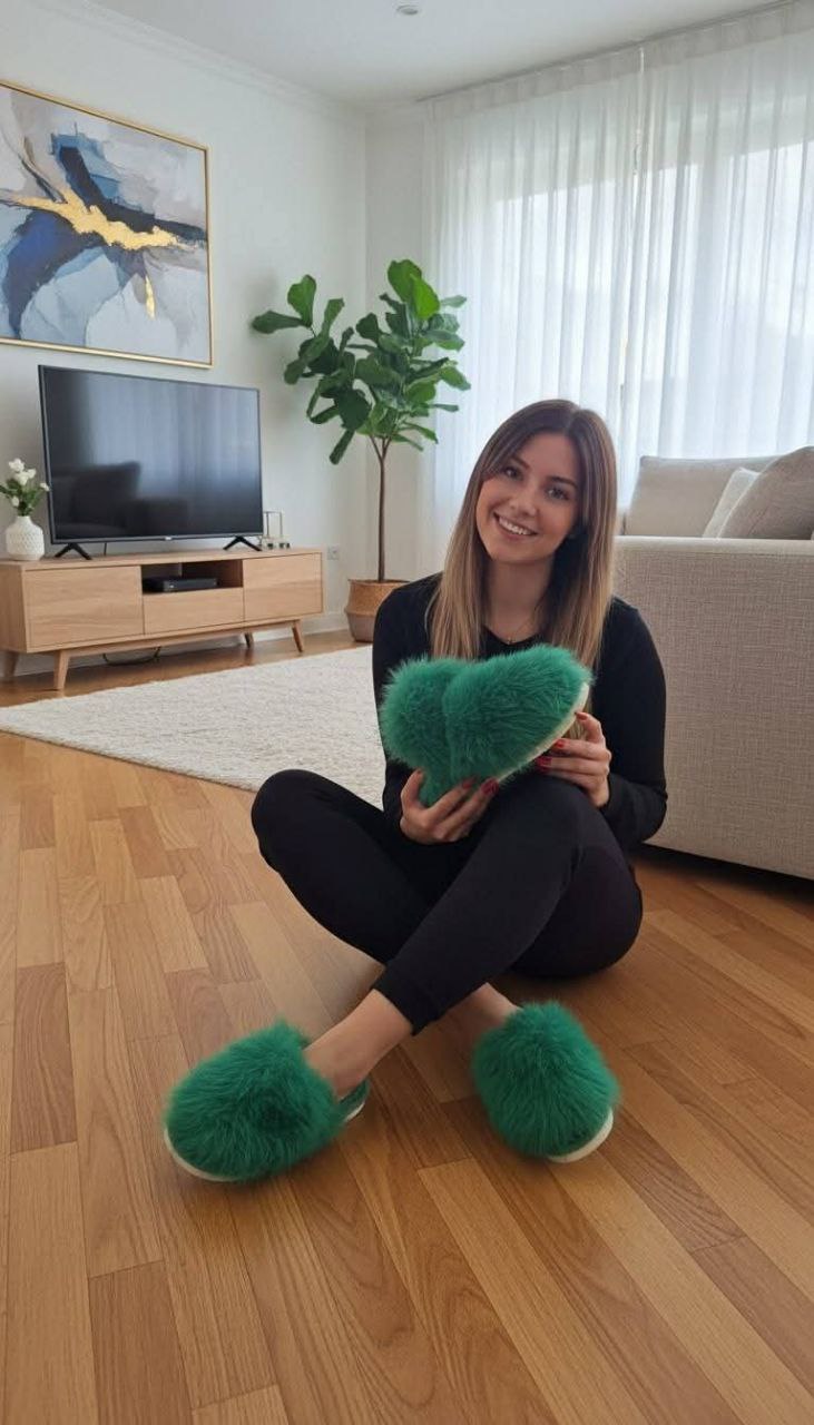 سليبرات فرو منزلية للصبايا 12