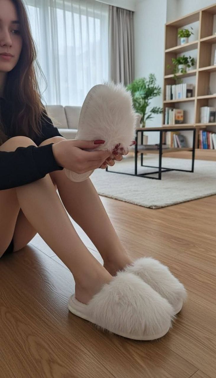 سليبرات فرو منزلية للصبايا 13