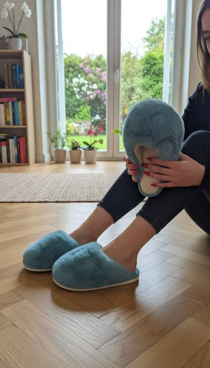 سليبرات فرو منزلية للصبايا 14