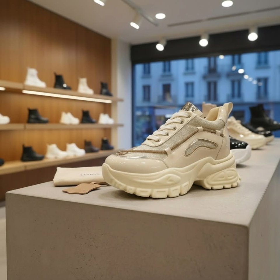 حذاء بكعب مخفي للصبايا