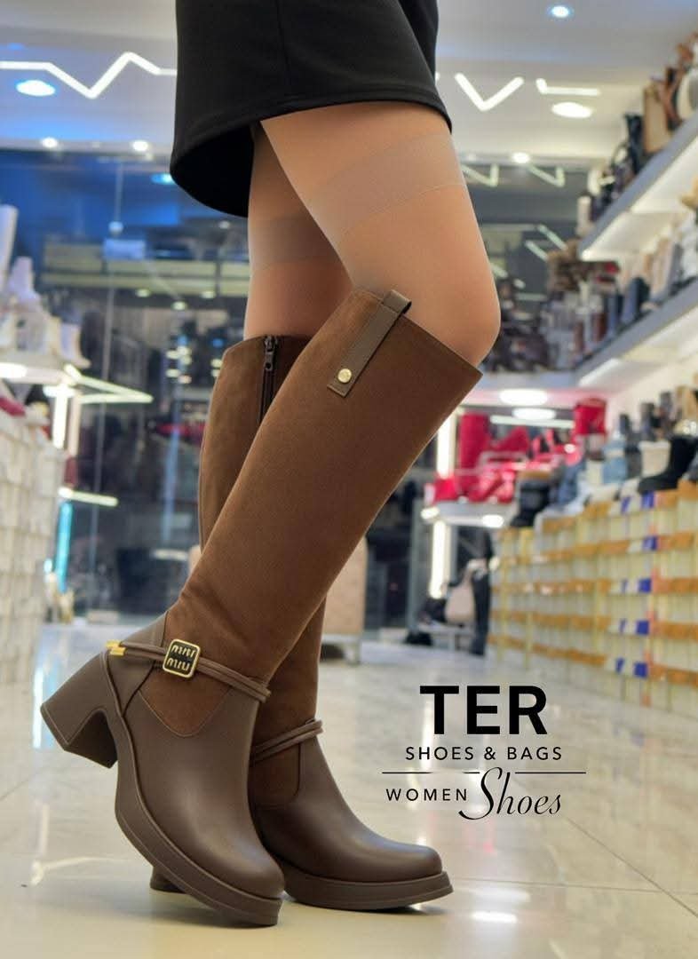 حذاء ساق طويلة شيك