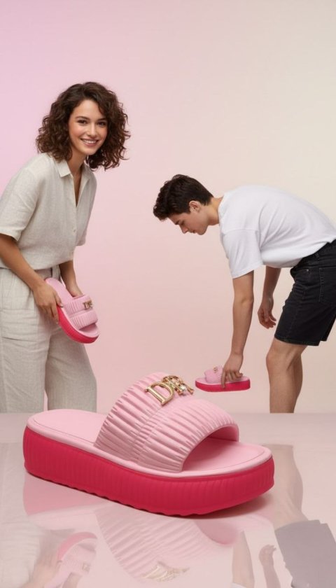 نعال وردي أنيق